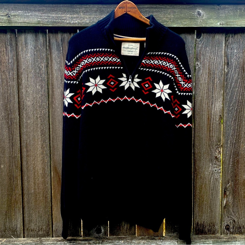 Weatherproof NWT black Sweater Mens medium
